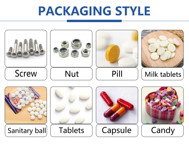 Gummy Nuts Candy Milk Tablet Pill Capsule Hardware Screw Vibration Bowl Counting Packing Machine